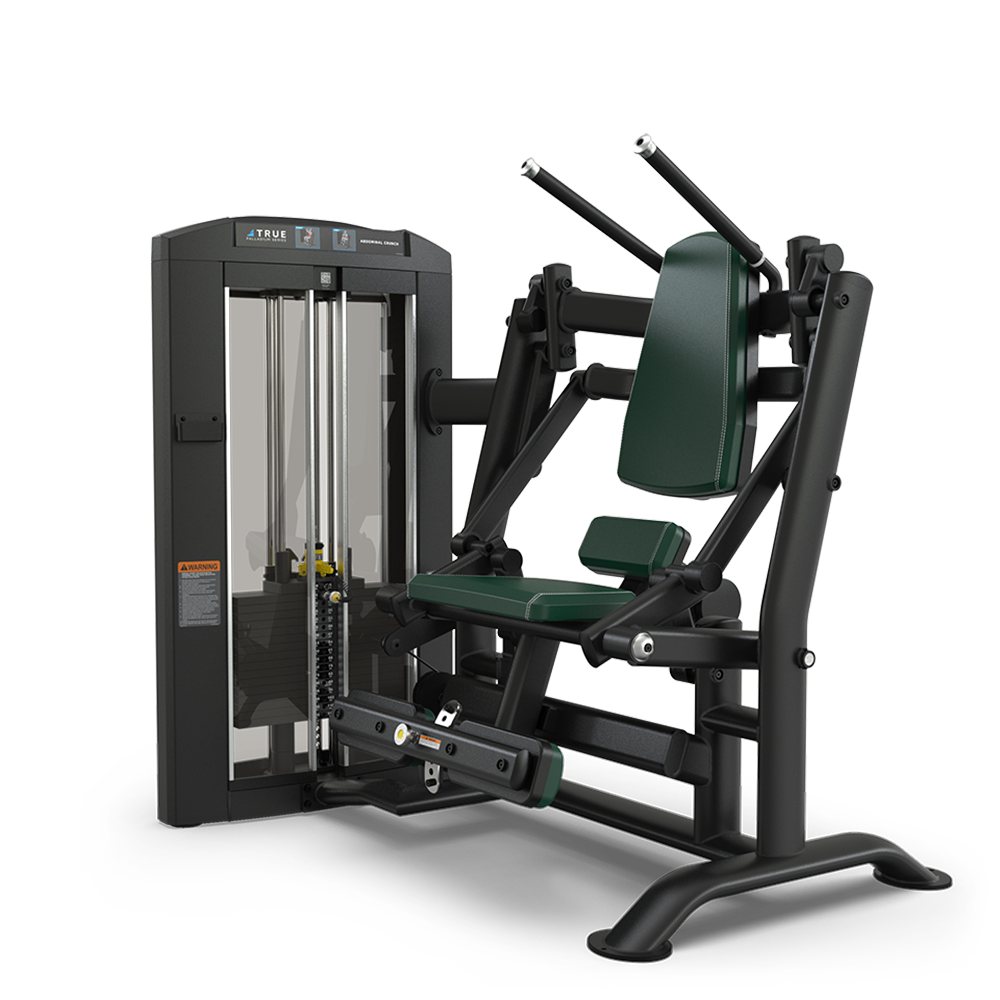 A black and green seated leg press machine with padded backrest and seat, weight stack, and handles, designed for gym strength training on a white background.