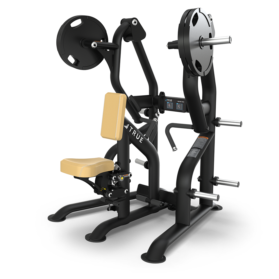 A black and gold exercise machine.